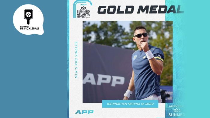 Primera Victoria De Álvarez En El Abierto De Atlanta De La Asociación De Jugadores De Pickleball