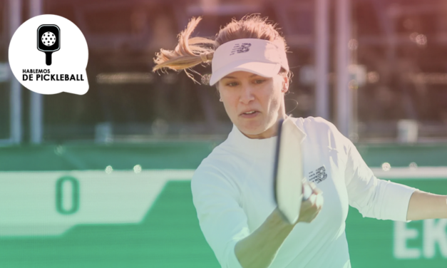 Eugenie Bouchard celebra su debut en un partido de pickleball en el PPA Tour
