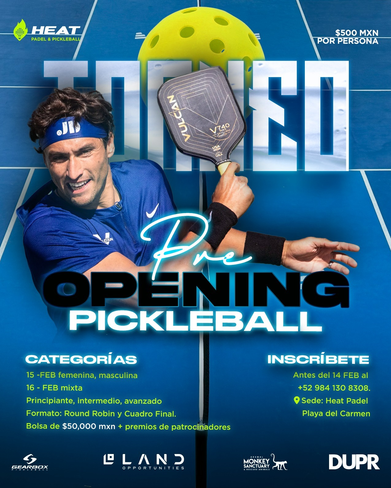 Torneo Pre-Opening de Pickleball - Hablemos de Pickleball - Noticias del Pickleball en Español: Descubre las Novedades y Eventos del Pickleball en América Latina y el Mundo Hispano.