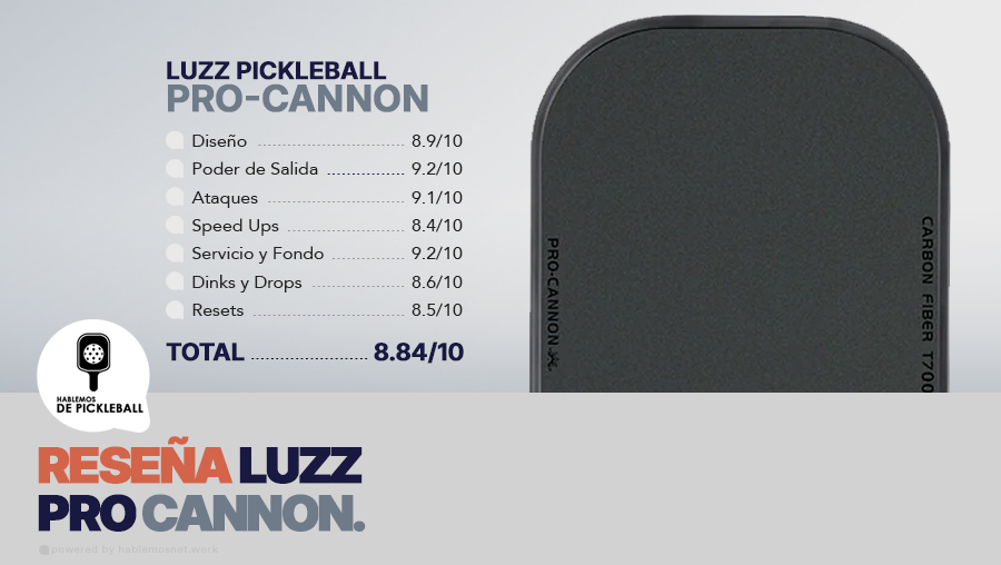 Luzz Pickleball PRO-Cannon: Reseña y Valoración