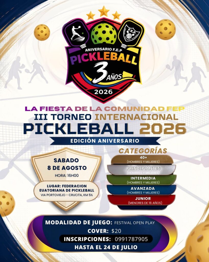 III Torneo Internacional de Pickleball Edición Aniversario