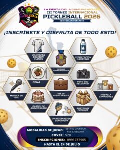 III Torneo Internacional de Pickleball Edición Aniversario - Hablemos de Pickleball - El Hub del Pickleball en Español