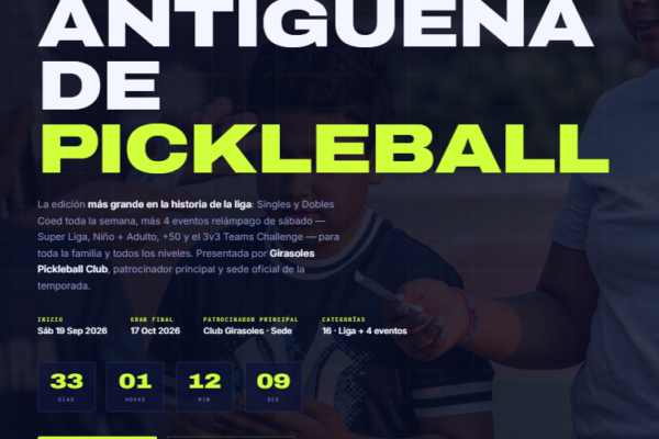 Liga Antigüeña de Pickleball – IV Edición