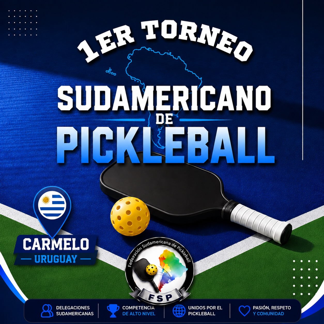 1er Sudamericano de Pickleball – Carmelo 2026